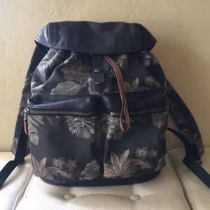 Authentic coach backpack - leather and fabric